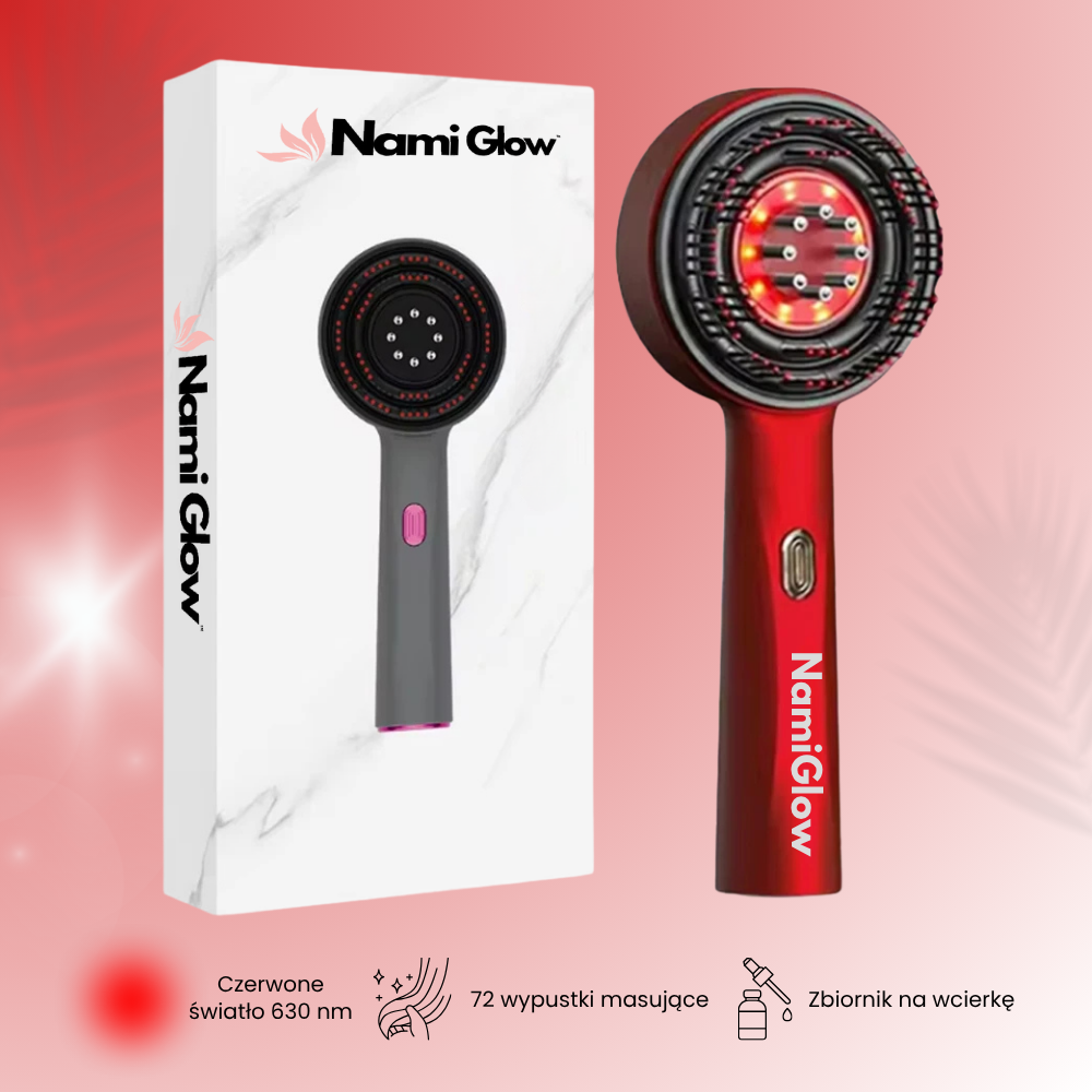 NamiGrzebień™ – Masażer do skóry głowy z czerwonym światłem