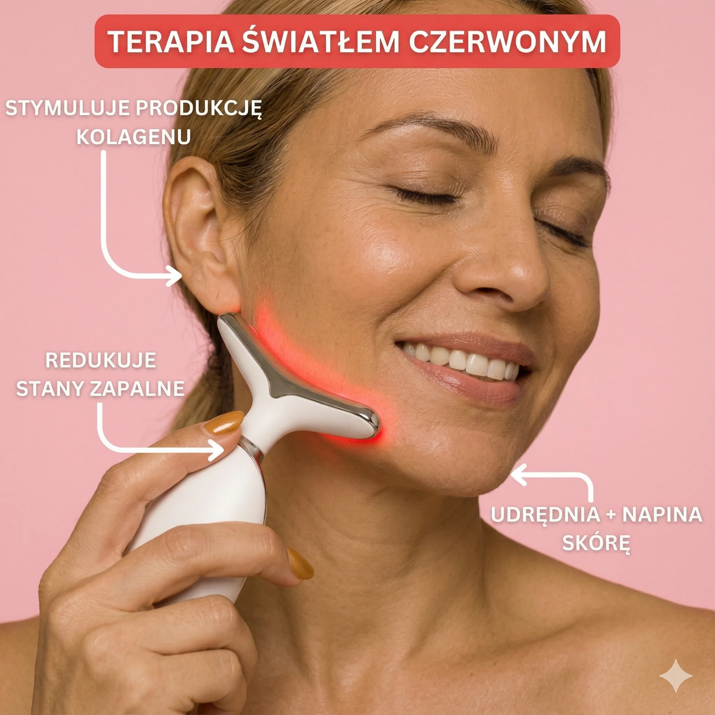 NamiLift™ – EMS Masażer do Twarzy i Szyi z LED